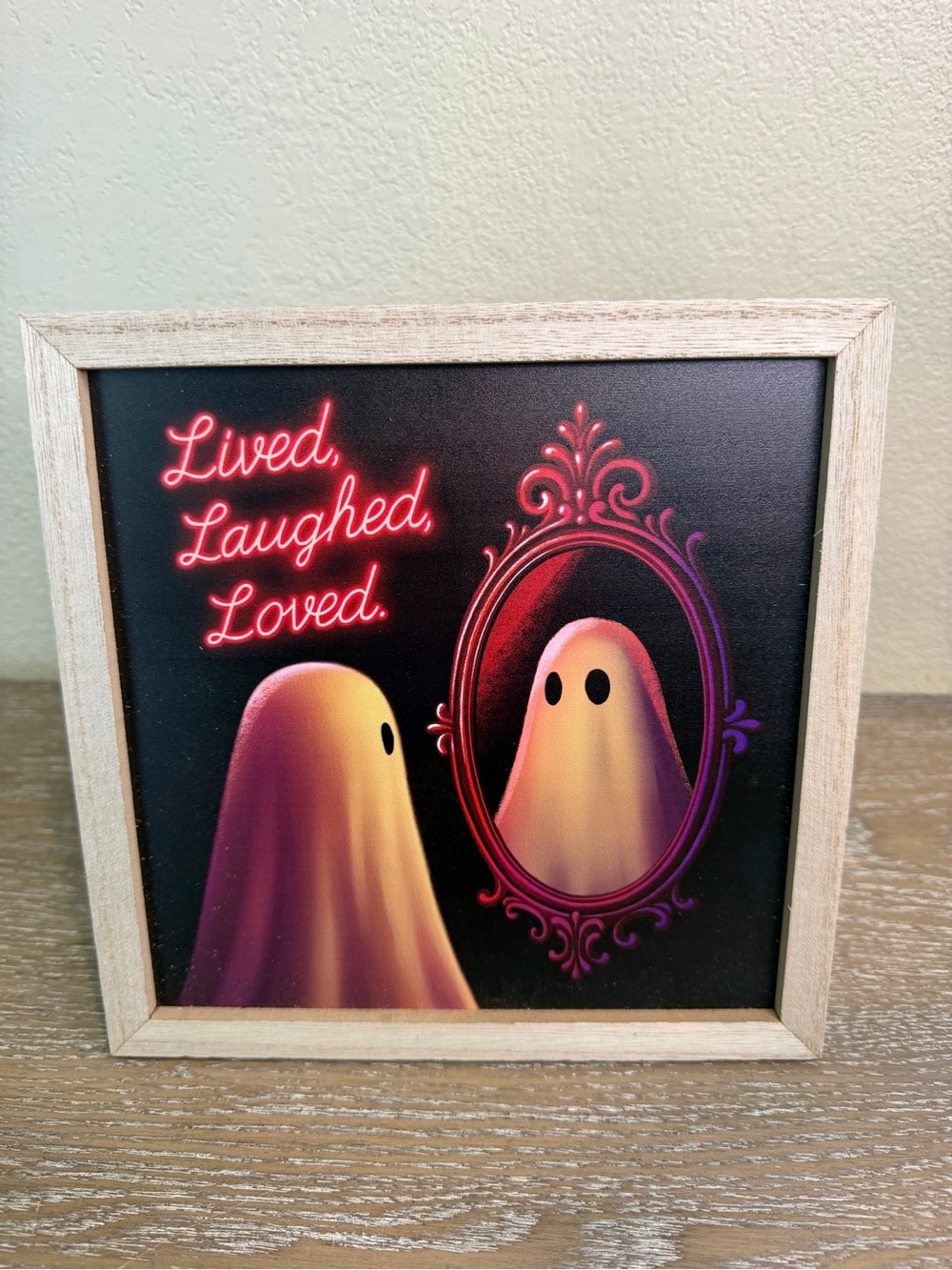 Target Bullseye Halloween Ghost Pictures,8 x 8, Tabletop or Wall, New